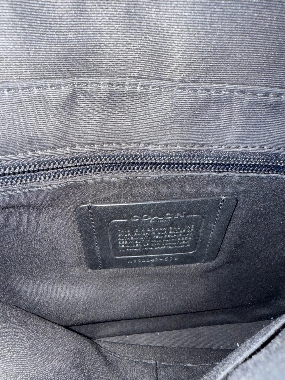 Coach Black and Gray Signature Messenger Bag